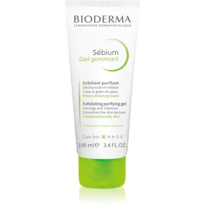 Bioderma Sébium Exfoliating Purifying Gel exfoliant de curățare pentru ten gras și mixt 100 ml