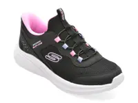 Pantofi sport SKECHERS negri, BOUNDER PRO, din material textil