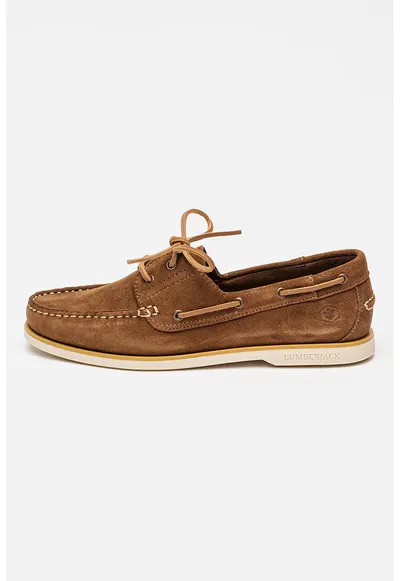 Pantofi loafer din piele intoarsa Navigator - Maro camel