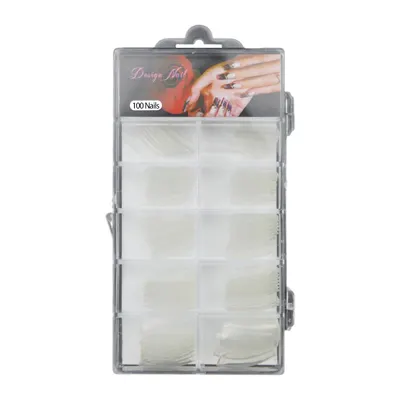 Set 100 Tipsuri Transparente Fara Bordura