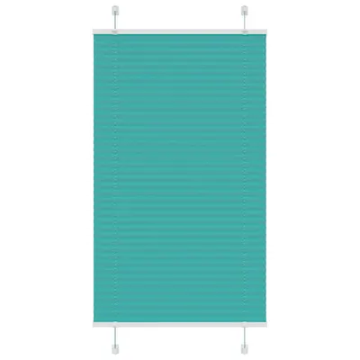 vidaXL Jaluzea plisată verde petrol 80x150cm Lățime țesătură 79,4 cm