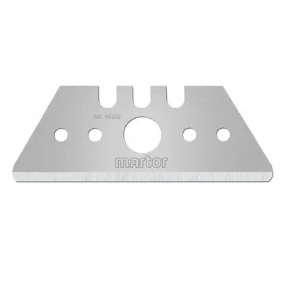 Set lame de rezerva tip trapez pentru cuttere profesionale Martor 65232.70, 10 bucati