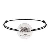 Doxa - Bratara personalizata snur invatatoare din argint 925