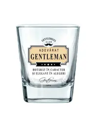 Pahar whisky „Hotărât în caracter și elegant în alegeri"