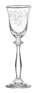 Pahare pentru rachiu Bohemia - Angela Platinum, 60 ml, 6 buc