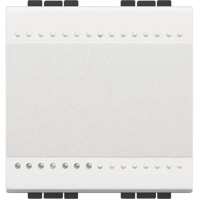 Intrerupator simplu 2M Living Light Bticino N4001M2N, alb