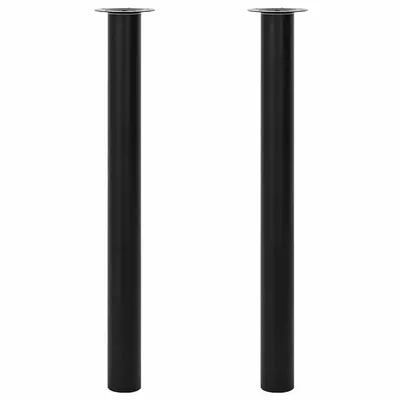 Picioare telescopice de masă, 2 buc., negru, 710 mm-1100 mm
