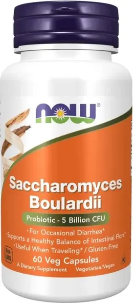 Saccharomyces Boulardii, 60 capsule, Now