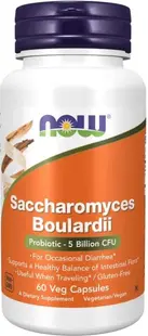 Saccharomyces Boulardii, 60 capsule, Now