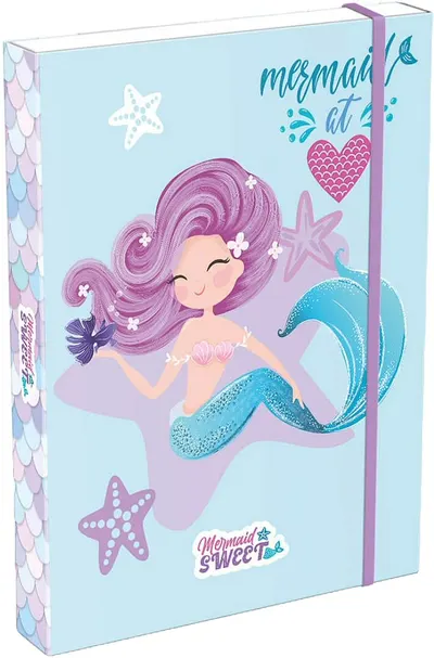 Cutie cu bandă elastică Lizzy Card Mermaid Sweet - A5