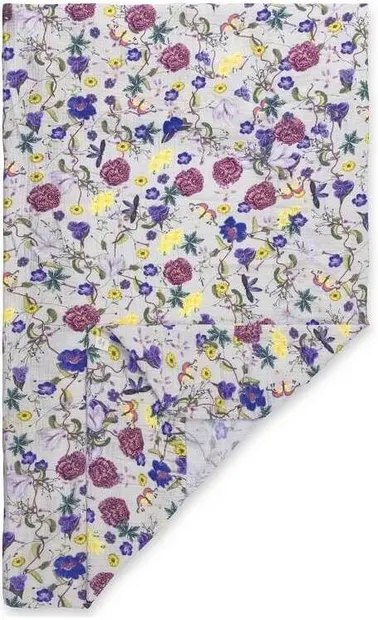 Cearșaf pentru bebeluși cu elastic Hauck - Floral Beige, 60 x 120 cm