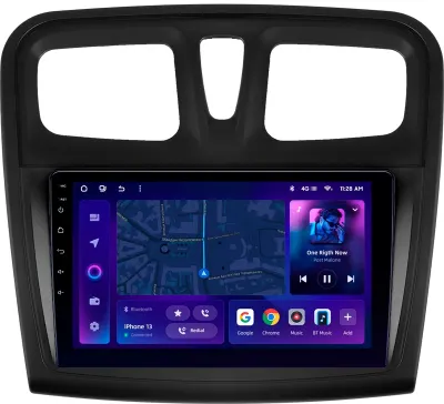 Navigatie Auto MOSS M2 Dacia Logan 2 2016-2020 4+64GB 9" IPS Octa-core 1.6Ghz, Android 4G Bluetooth 5.1 DSP