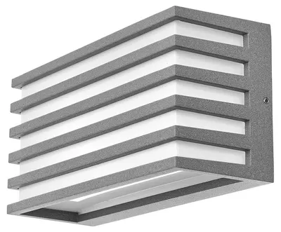 Aplica LED exterior Elbulgaria - Stockholm, 12W, IP44, 4000K, gri