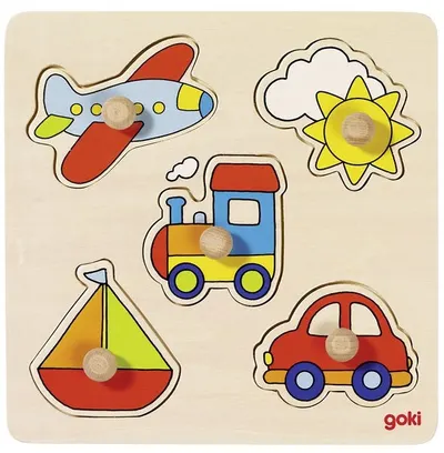 Puzzle cu mânere Goki - Excursie