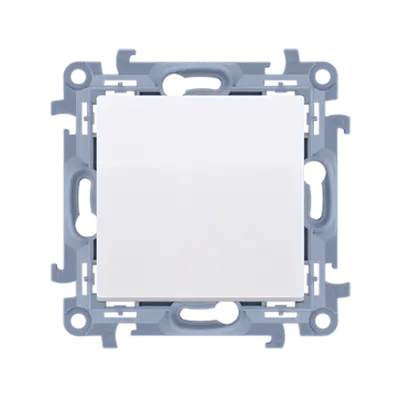 Pulsant, un modul 10 A, 250V~, alb, borne cu surub