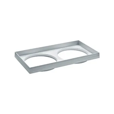 Ferronego Installation frame 111 square / 2-fach silver