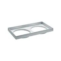 Ferronego Installation frame 111 square / 2-fach silver