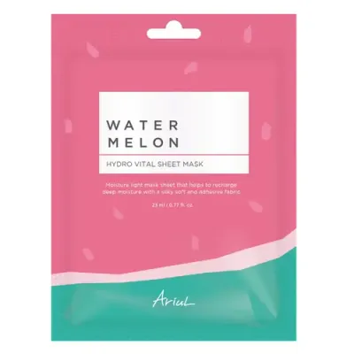 Mască cu Pepene Roșu Watermelon Hydro Vital, Calmare și Hidratare, 23ml | Ariul