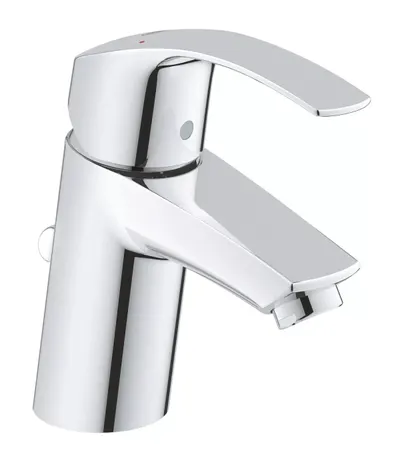 Baterie lavoar Grohe Eurosmart 23788002, racord 3/8 inch, marimea S, ventil, Crom lucios