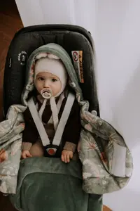 Paturica universala pentru scoica auto bumbaccatifea Boho Green Sleepee 3 tog