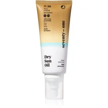 SeventyOne Dry Sun Oil SPF30 ulei uscat cu protecție solară pentru față, corp și păr
