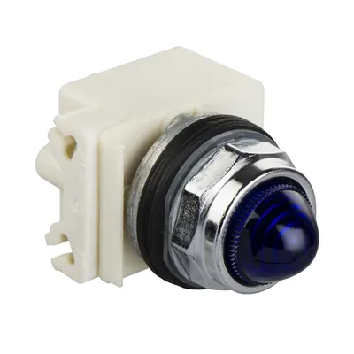 Lampa Semnalizare Ocnala Ø 30 - Albastra - Bec Ba 9S - 24 Vca/Cc - Ip66