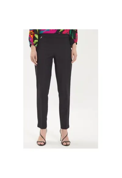 Pantaloni dama - 303838874 - Poliester -Negru