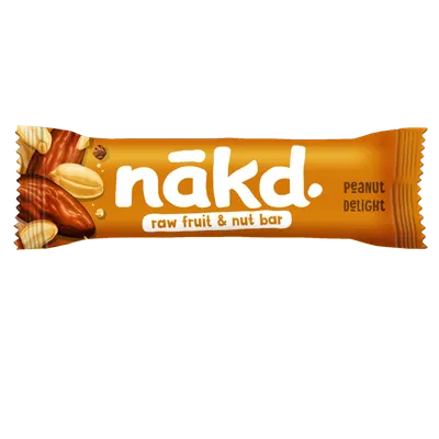 Baton cu arahide raw vegan, 35g, Nakd
