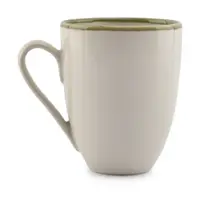 Cană verde/crem din gresie ceramică 350 ml Gravel – ONA