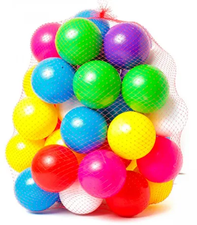 Set bile colorate din plastic 40 piese 8 cm