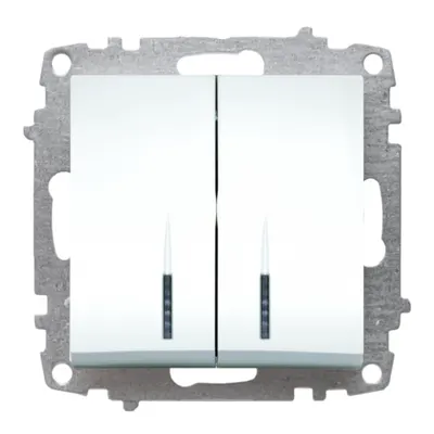 Zena Alb Mecanism Comutator LED ST