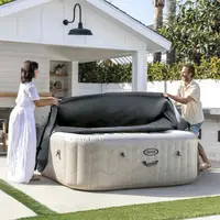 INTEX Învelitoare pentru spa INTEX Gri închis 196 x 196 x 72 cm