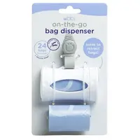 Dispenser portabil pentru pungute scutece Ubbi On The Go alb