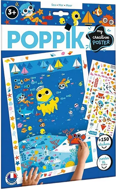 Poster creativ Poppik - Mare, 150 stickere