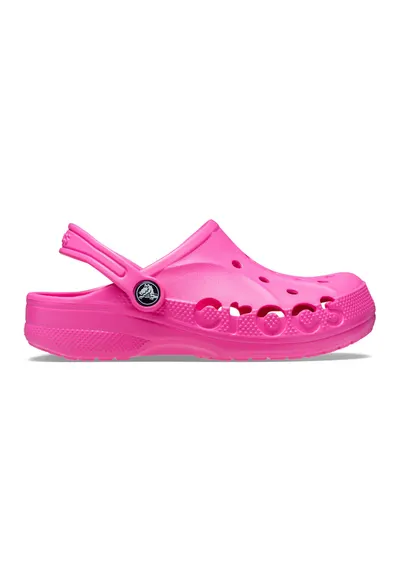 Saboti slingback cu perforatii - Fucsia
