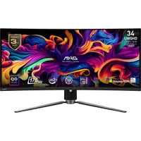 Monitor Consumer MSI MAG 341CQP QD-OLED, 34", 3440 x 1440 pixeli, Black, 3 ani Garantie