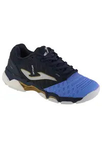 Pantofi sport dama pentru volei de interior - Textil - Negru/Violet - Albastru