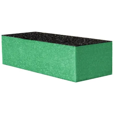 Set 7 x Buffer de Unghii Prima, pentru Pilit si Lustruit, Bloc Verde/Negru, 9.5 cm, Granulatie 80/80