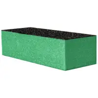 Set 7 x Buffer de Unghii Prima, pentru Pilit si Lustruit, Bloc Verde/Negru, 9.5 cm, Granulatie 80/80