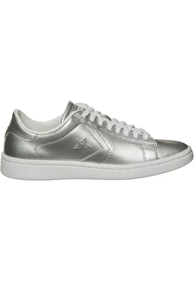 Pantofi sport cu aspect metalizat din piele ecologica