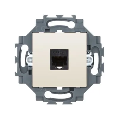 Priza Rj45 - 4 Pairs - Category 5e - Utp - Toolless - 2 Module - Ivory - Dahlia