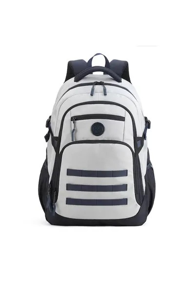 Rucsac unisex cu barete ajustabile cu amortizare - Gri deschis