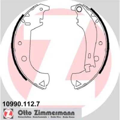 Set saboti frana ZIMMERMANN 10990.112.7