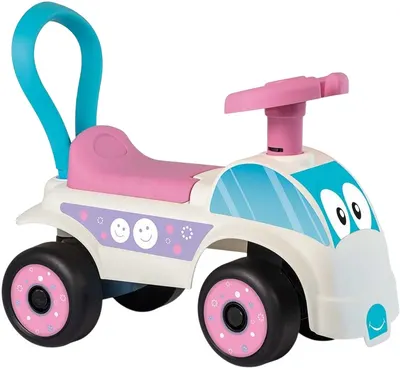 Mașină de împins pentru copii Dolu - Prima mea mașinuță Ride-On, în albastru și roz
