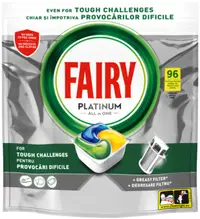 Tablete pentru mașina de spălat vase Fairy - Platinum, Lemon, 96 buc.