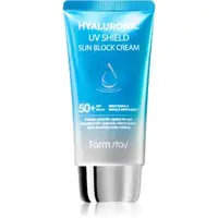 Farmstay Hyaluronic UV Shield Sun Block Cream crema protectoare pentru fata cu acid hialuronic