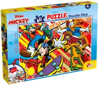 Puzzle cu două fețe Lisciani de colorat din 60 piese - Mickey Mouse