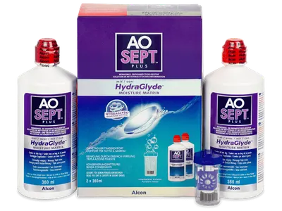 Soluție AO SEPT PLUS HydraGlyde 2x360 ml