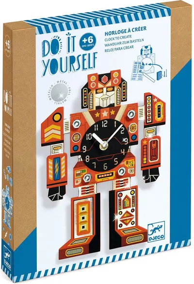 Set creativ Djeco - Robot ceas DIY