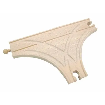 Accesoriu feroviar din lemn Woody - Intersectie in forma literei T